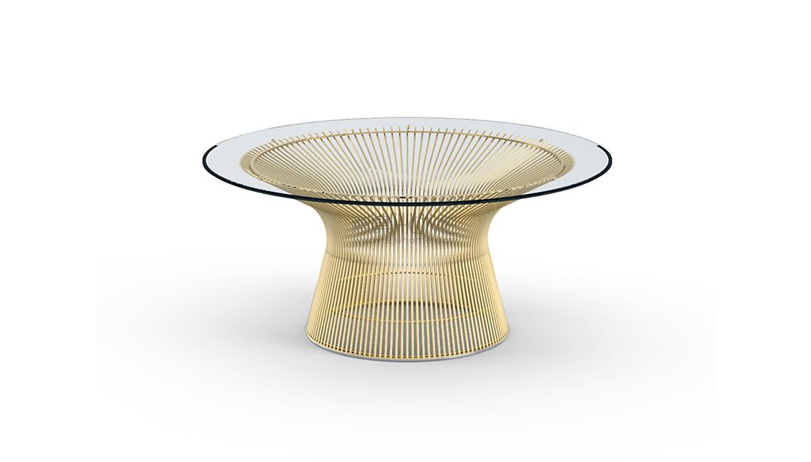 Platner Coffee Table - 36 in Gold餐桌