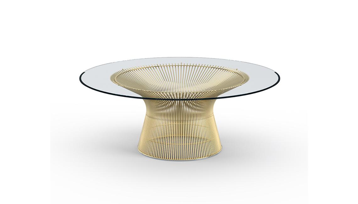 Platner Coffee Table - 42 in Gold餐桌
