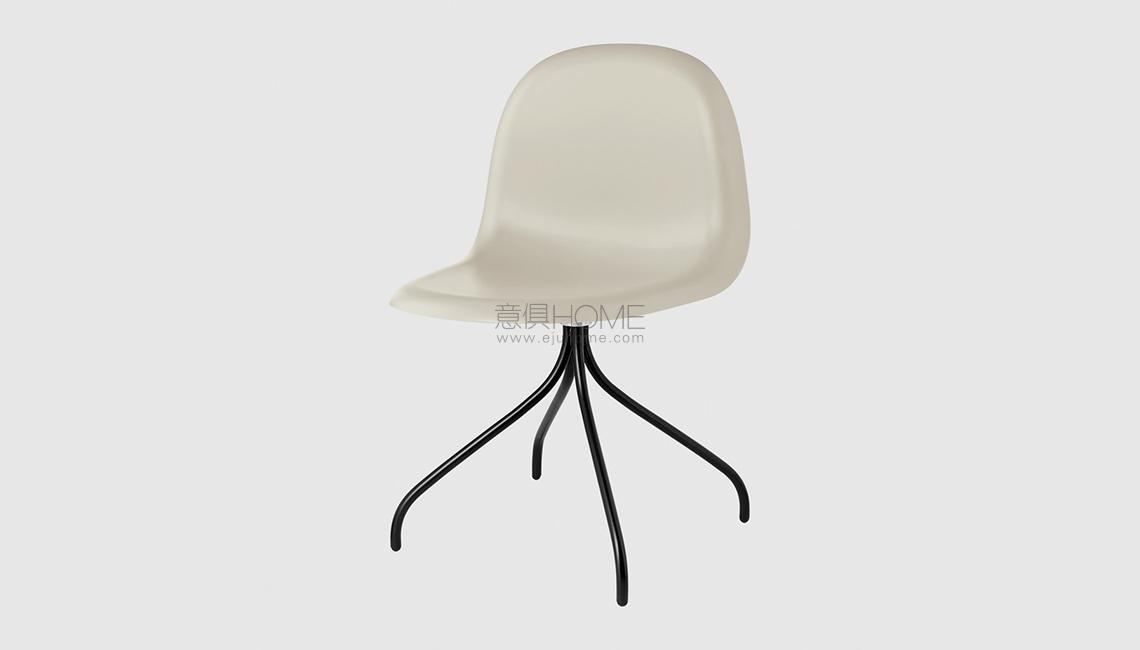 3D Dining Chair - Un-upholstered - Swivel base椅子