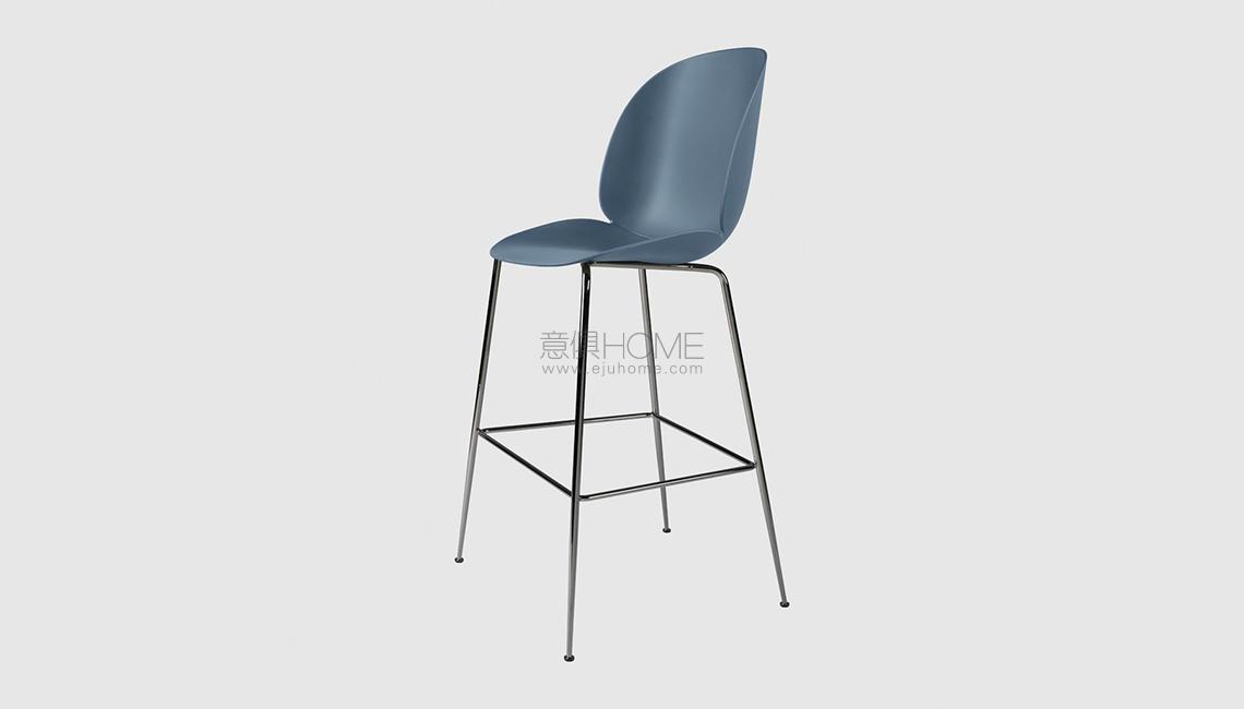 Beetle_BarChair_75_Conic_Unupholstered_BlackChrome_BlueGrey_Front_1024x1024