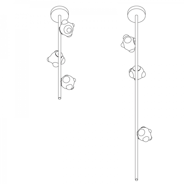 加拿大家具BOCCI的57-57 STEM-57 SUSPENDED 吊灯 细节图