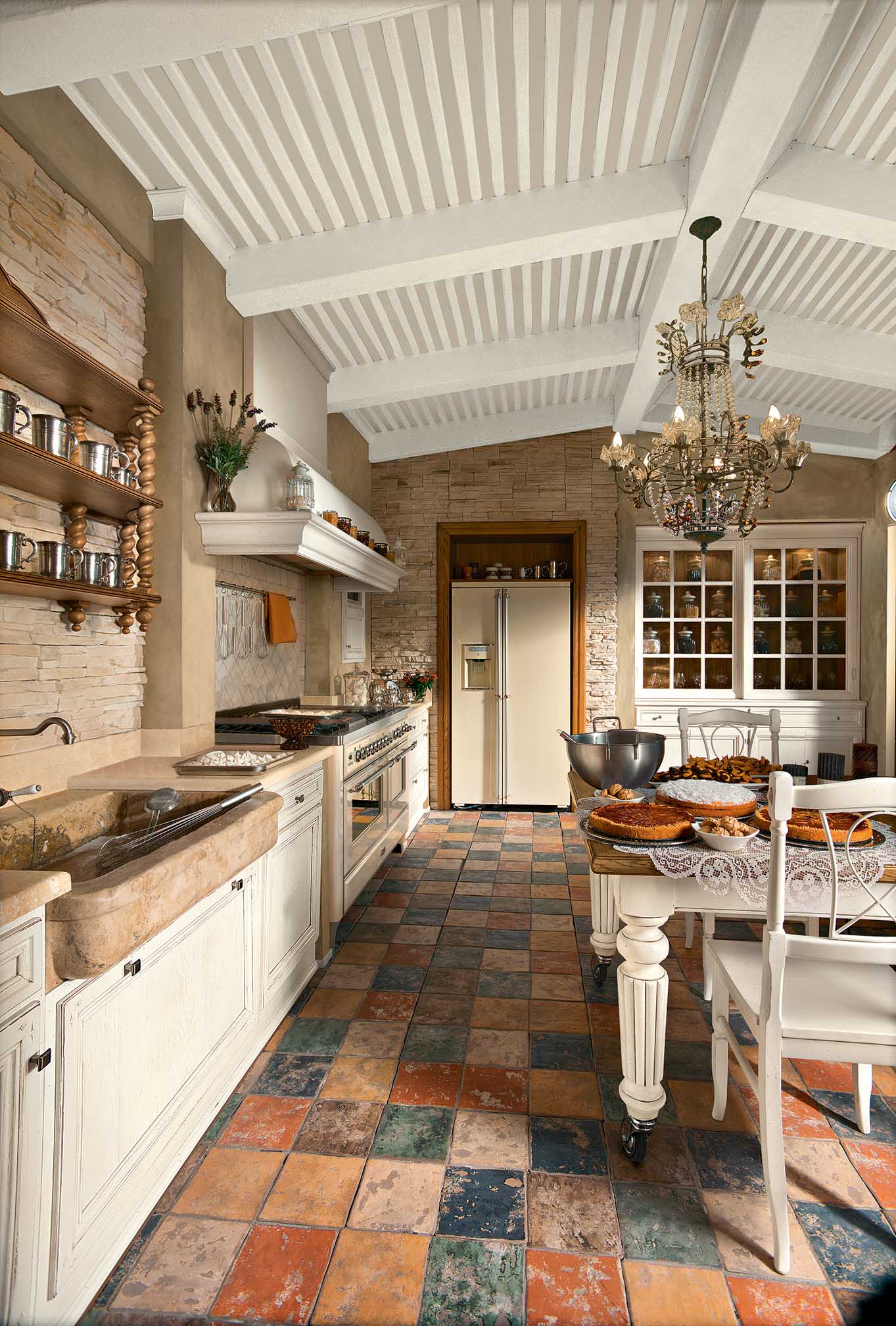 Cucina-country-bianca-Cucina-Old-Style-LOttocento