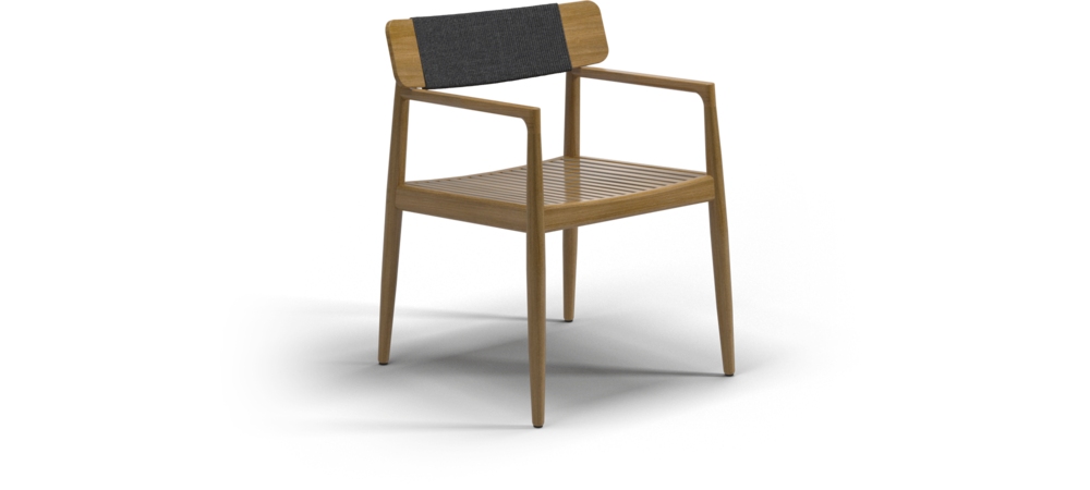 德国家具GLOSTER的Archi-Dinner Chair With Arm 椅子主图