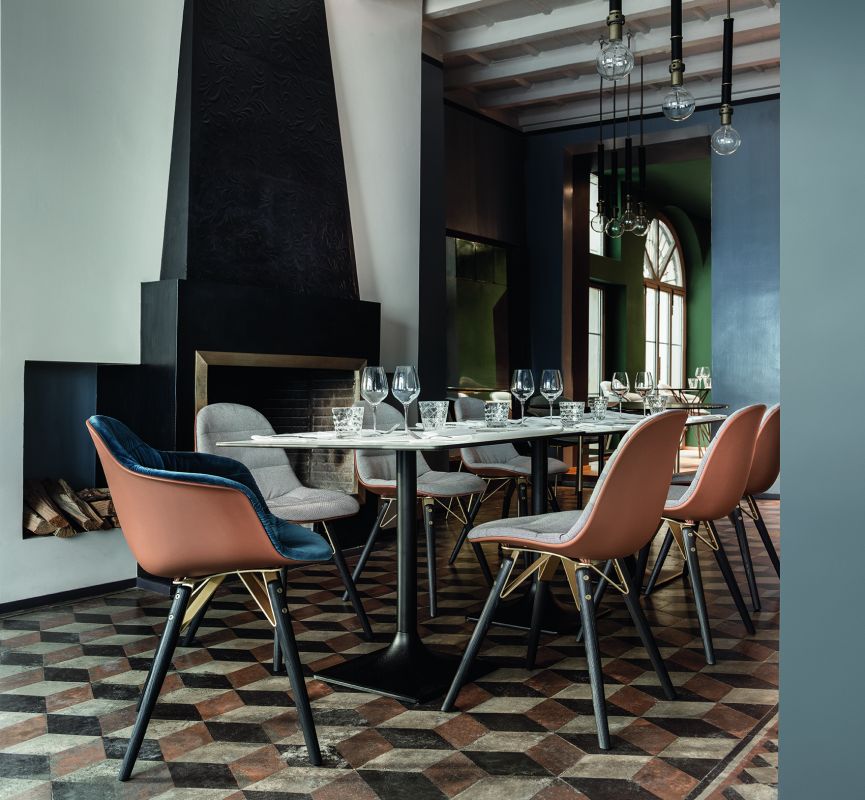 意大利家具BONTEMPI的MOOD COVERED 餐椅 细节图