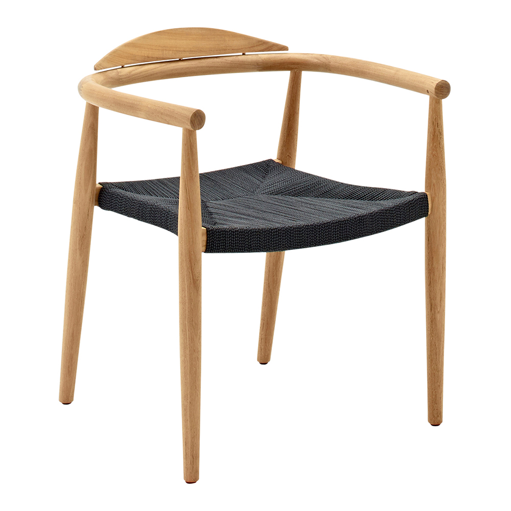 德国家具GLOSTER的Dansk-Stacking Chair with Arms Buffed Teak 休闲椅 主图