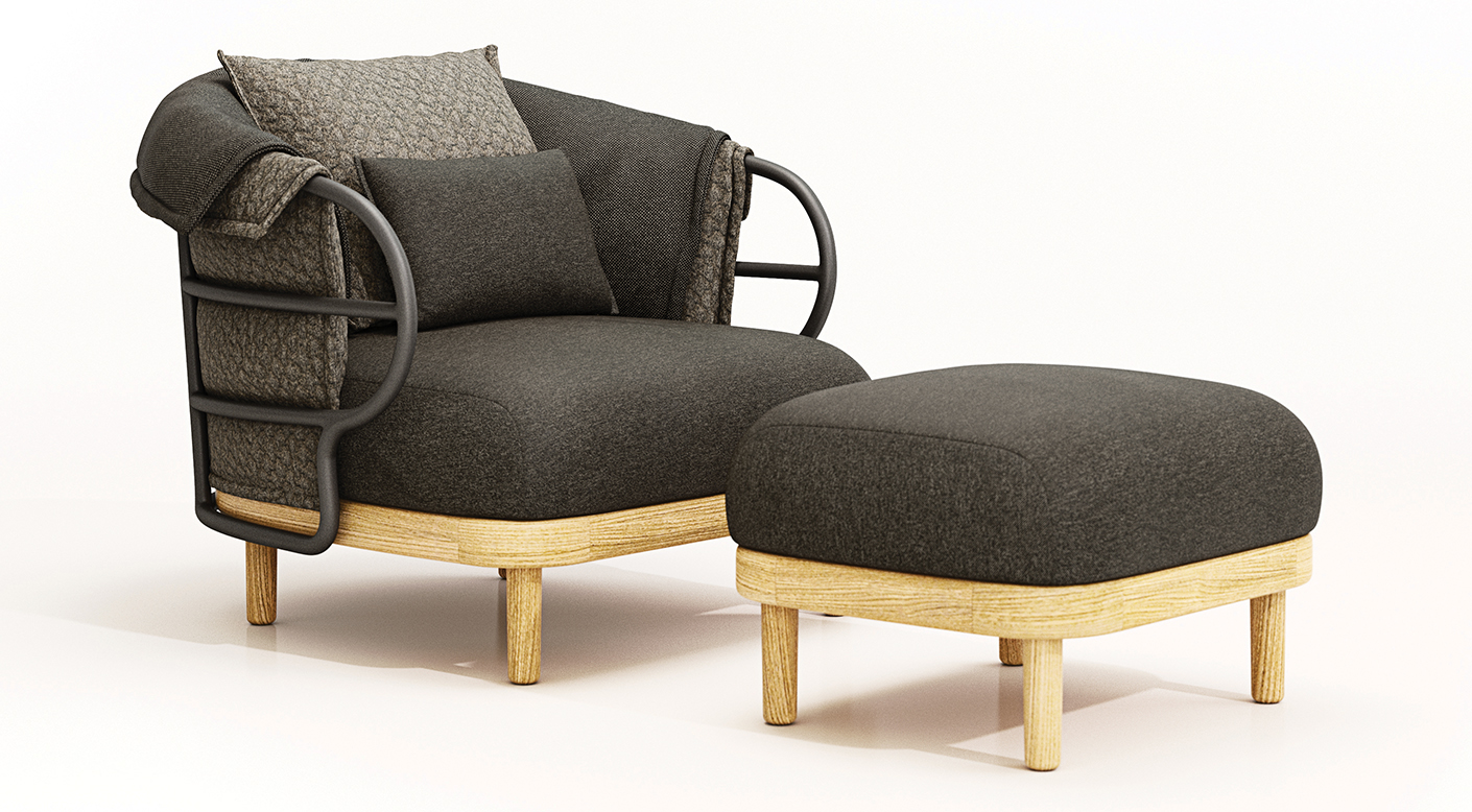 德国家具GLOSTER的Dune-Lounge Chair 休闲椅 细节图