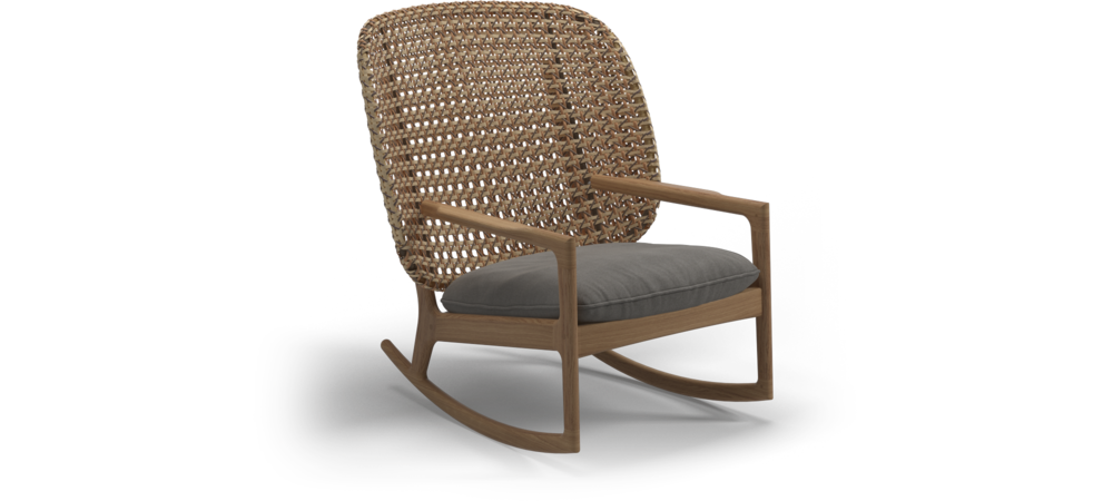德国家具GLOSTER的Kay-High Back Rocking Chair  休闲椅 细节图