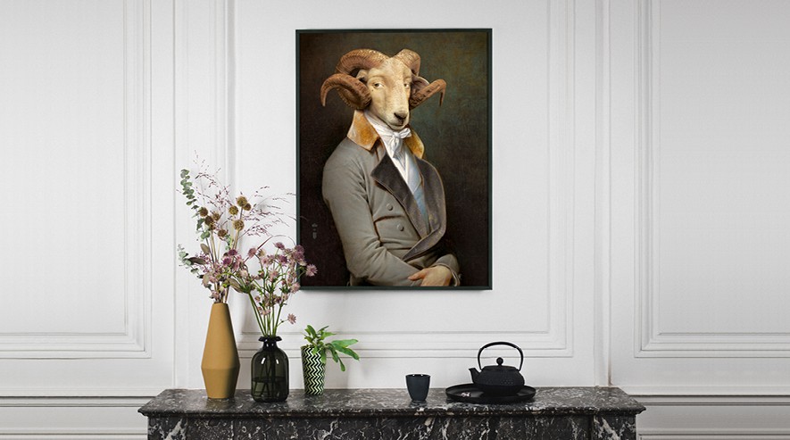 法国家具Ibride的Collector portrait Bel Ami 画 细节图