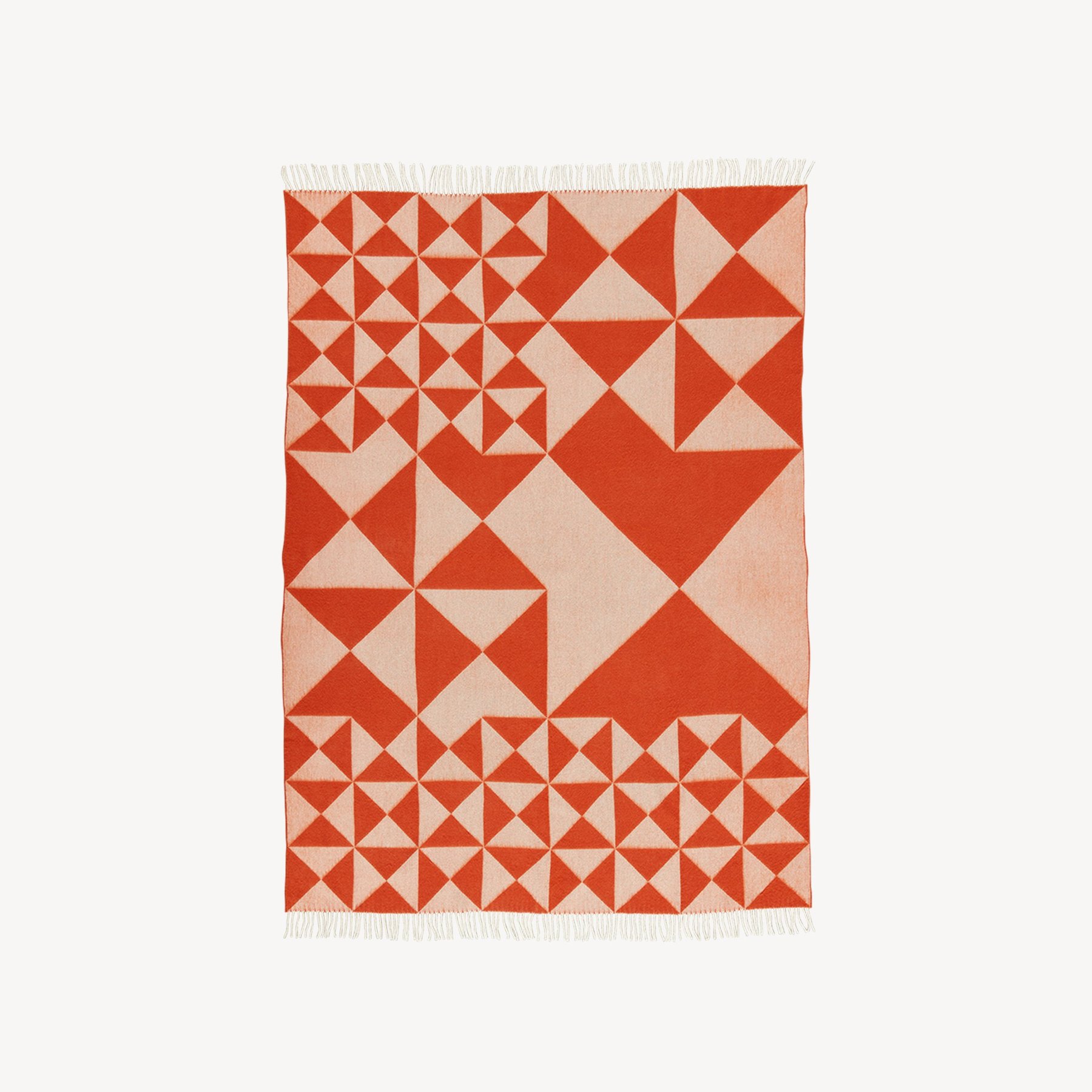 丹麦家具Verpan的MIRROR THROW ORANGE 毯子 主图