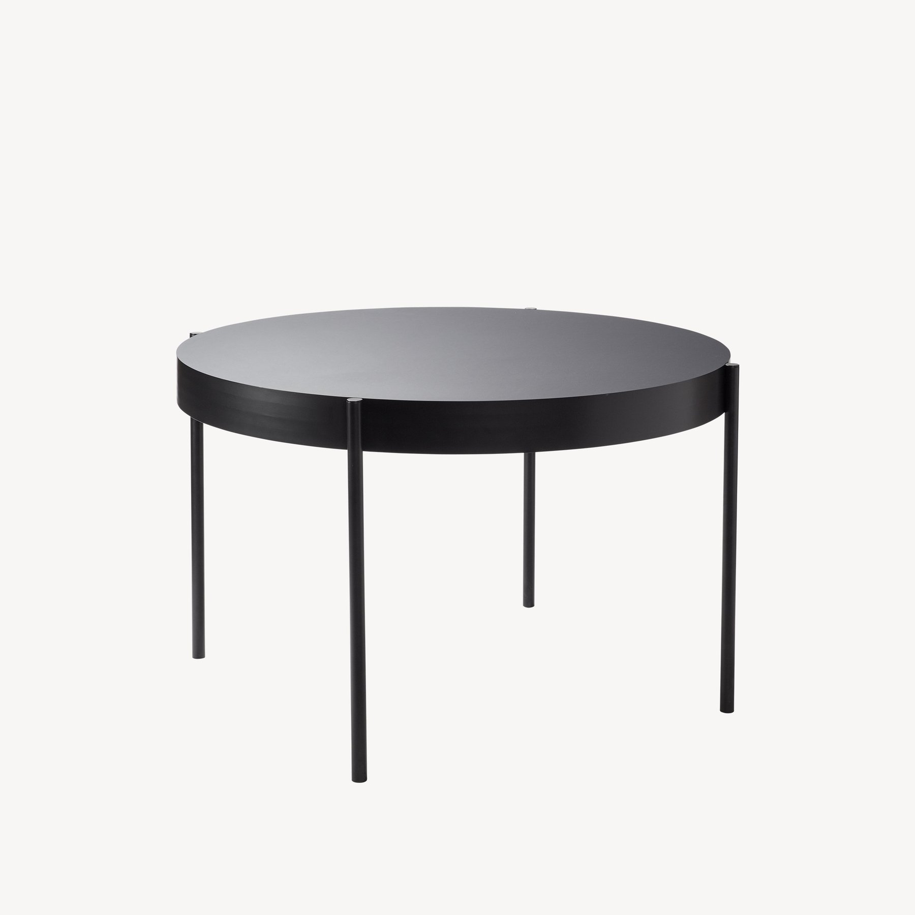 丹麦家具Verpan的SERIES 430 TABLE BLACK 圆餐桌 主图