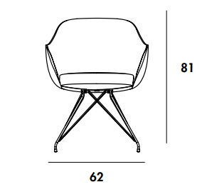 Configura CADIRA S WIRE休闲椅尺寸图2