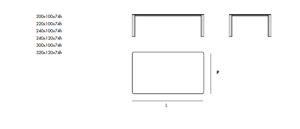 Kodo餐桌尺寸图2