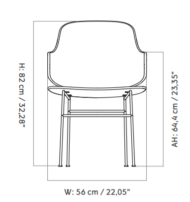 The Penguin Dining Chair餐椅尺寸图2