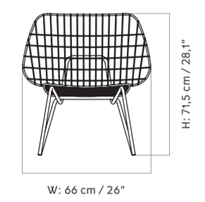 WM String Dining Chair餐椅尺寸图2