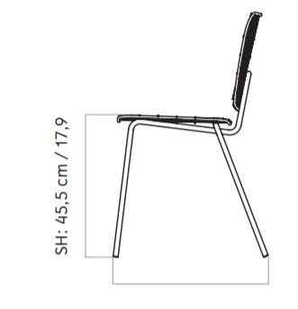 WM String Lounge Chair休闲椅尺寸图1