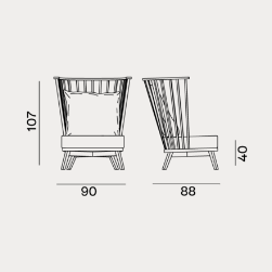 GRAY 06扶手椅尺寸图1