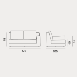 LOLL 组合沙发尺寸图2
