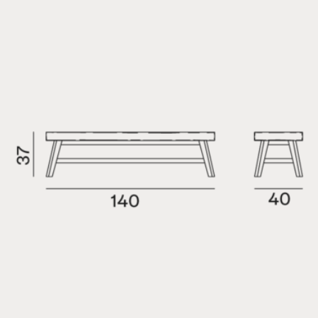 Gray 15长凳尺寸图1