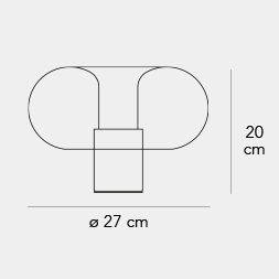FONTANELLA GRANDE台灯尺寸图2