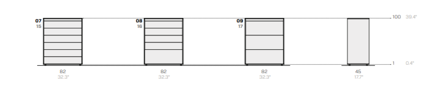 Frame Cupboards橱柜尺寸图1
