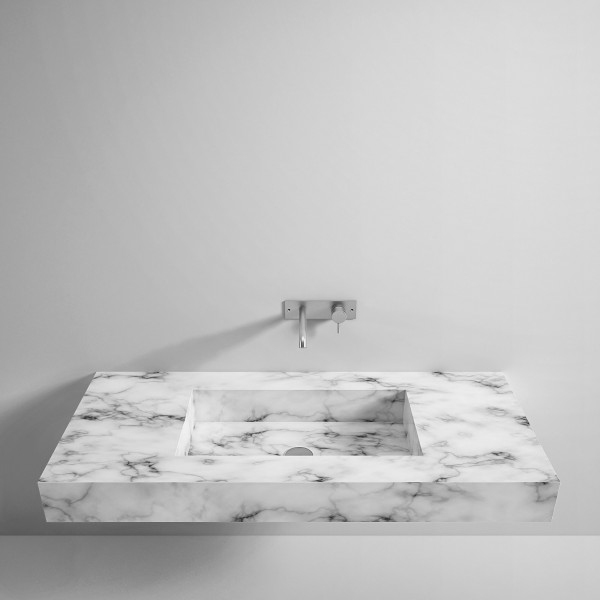 Marble top with rectangular washbasin洗漱台细节图1
