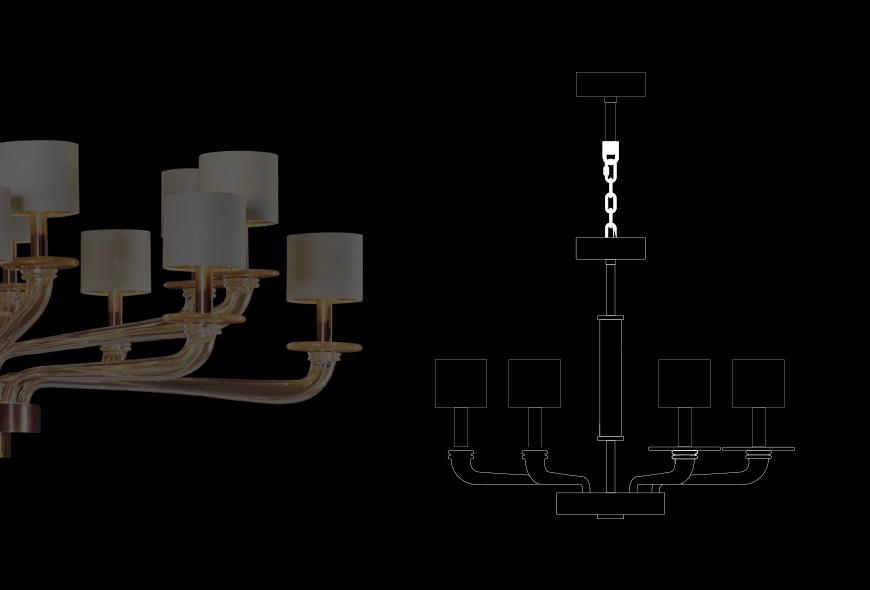Eila - 6 lights吊灯细节图1