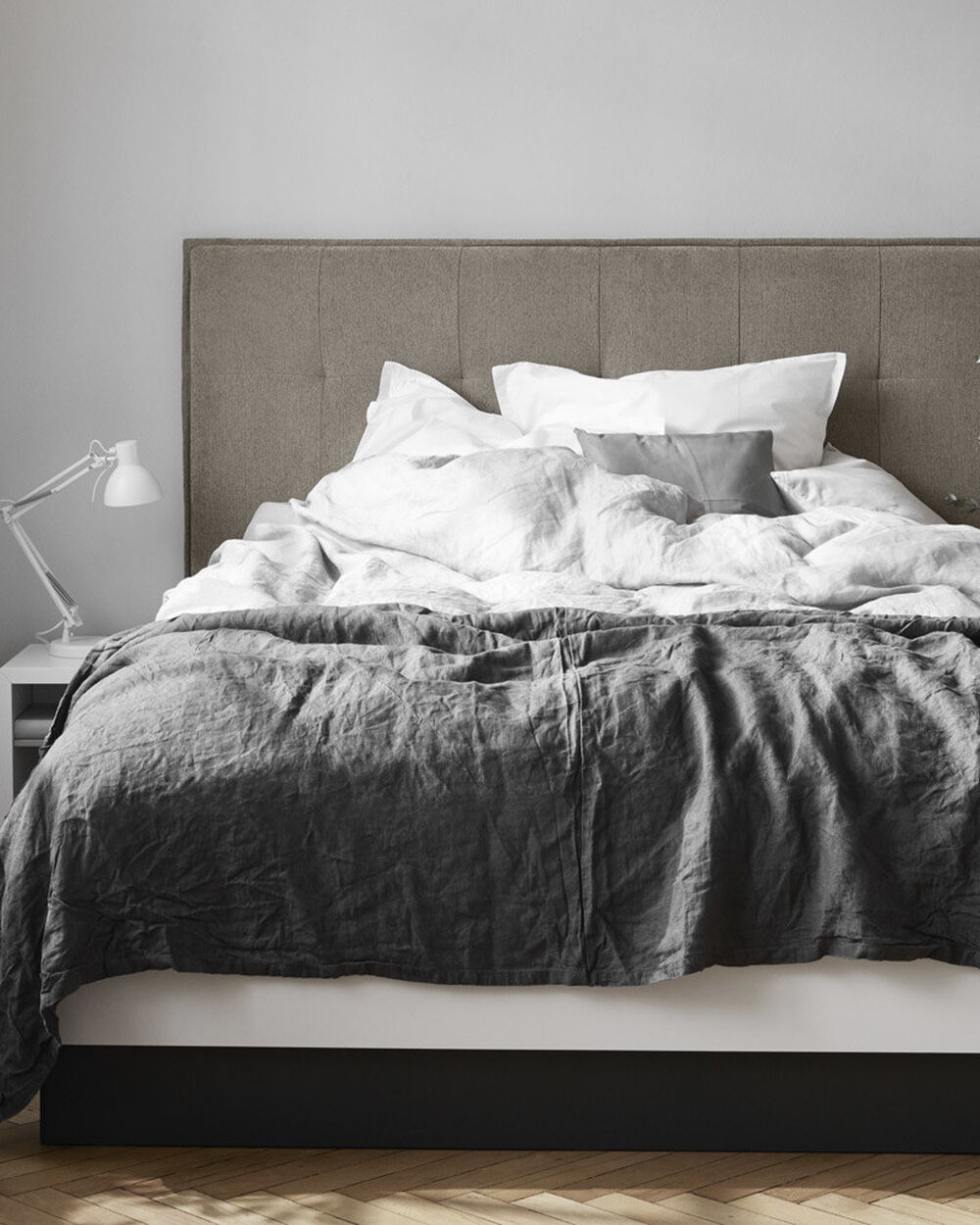 LUGANO 带上拉式床框和床板的储物床, 不含床垫场景图1