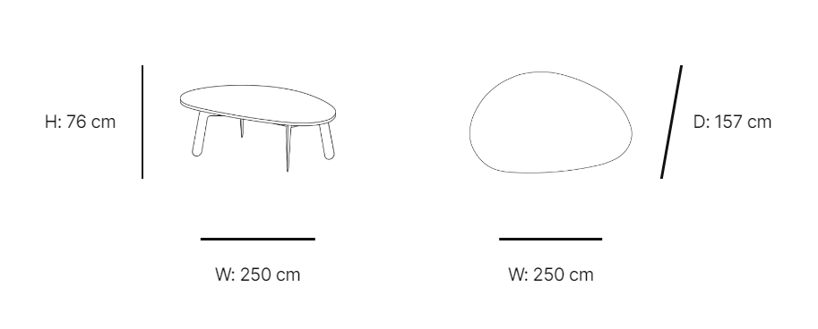 Chippensteel Table桌子尺寸图1