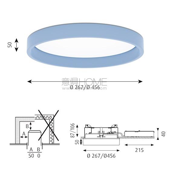 LOUIS POULSEN LP CIRCLE SEMI RECESSED 吸顶灯5