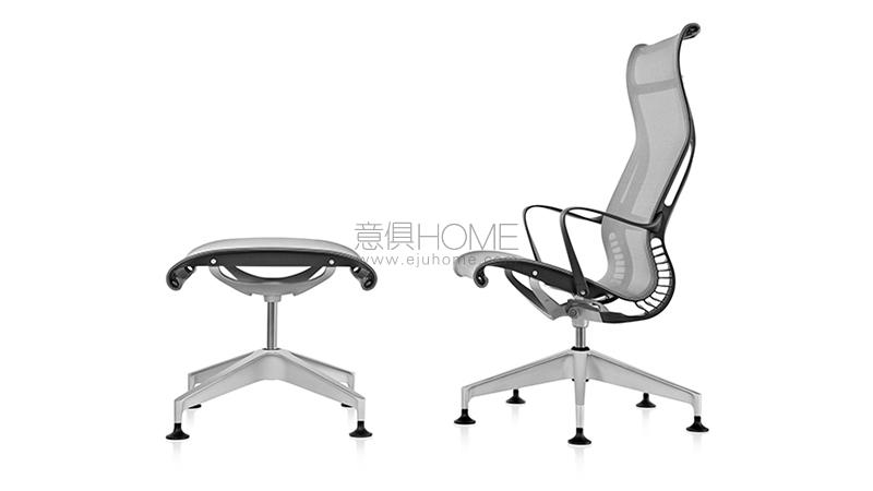 HERMAN MILLERSetu Lounge Chair and Ottoman 椅子和脚踏