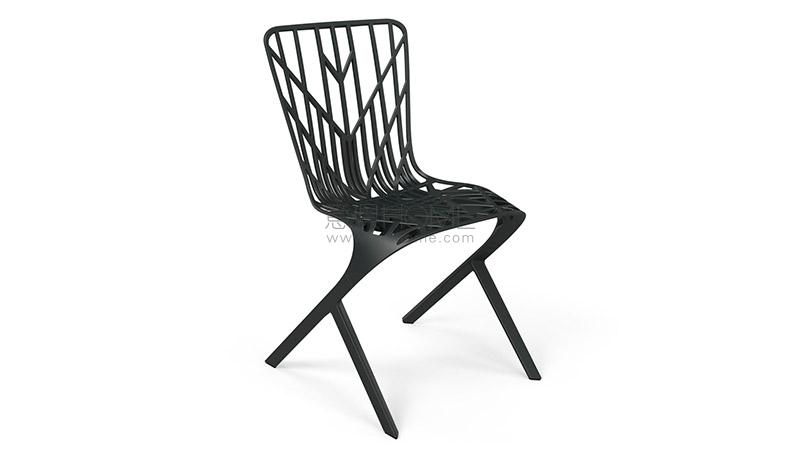 KNOLL Washington Skeleton Aluminum Side Chair 餐椅