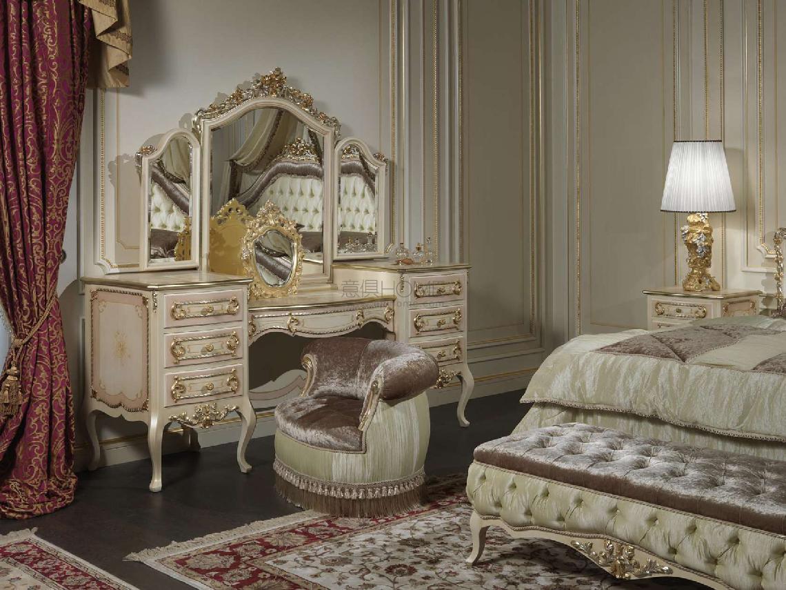 VIMERCATI Classic Style Bedroom luxury Louvre 943 边柜1
