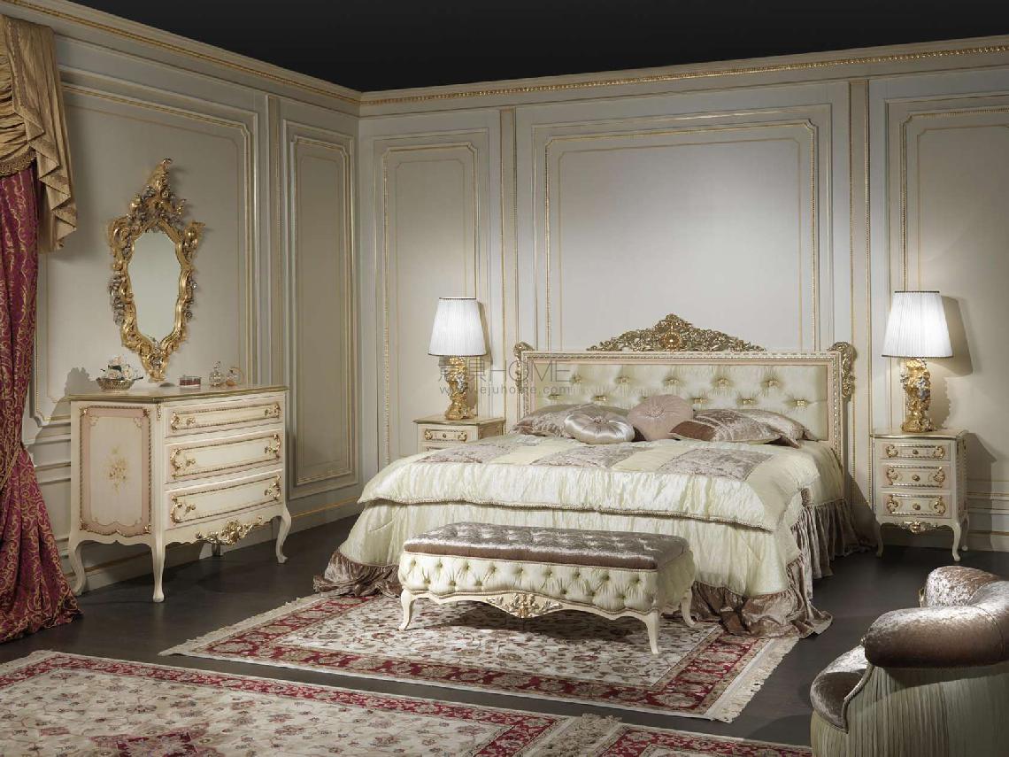 VIMERCATI Classic Style Bedroom luxury Louvre 943 边柜2