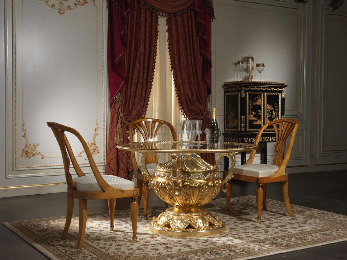 VIMERCATI 2Luxury dining room Versailles in wood and crystal 餐桌