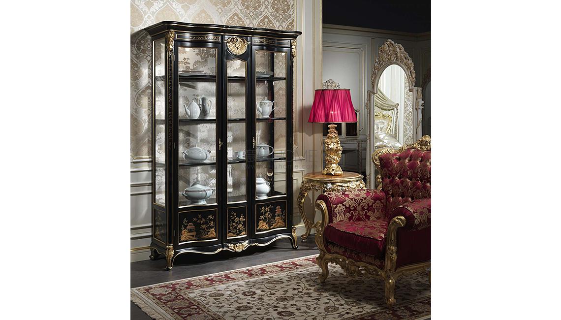 VIMERCATI Luxury classic glass showcase Chinoiserie collection, art.9514 厅柜