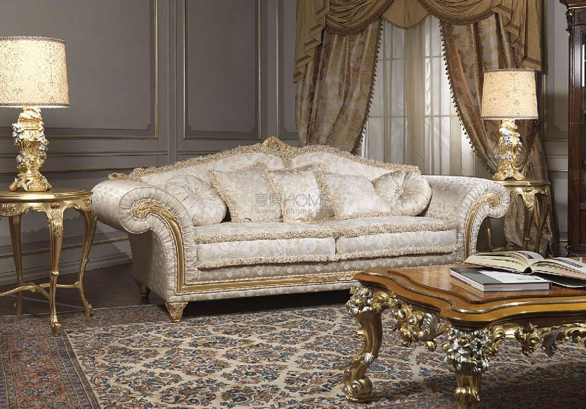 VIMERCATI Imperial living room in white leather 沙发8