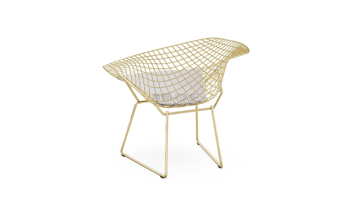 Bertoia Diamond Chair in Gold椅子