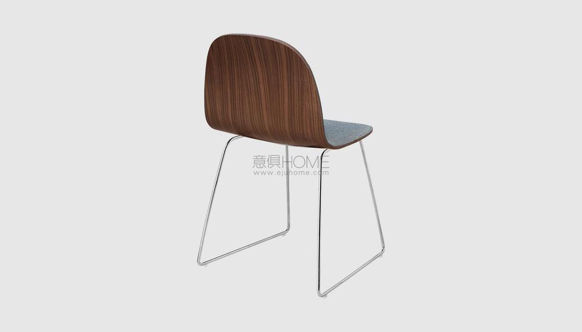 2D Dining Chair - Front Upholstered - Sledge base椅子