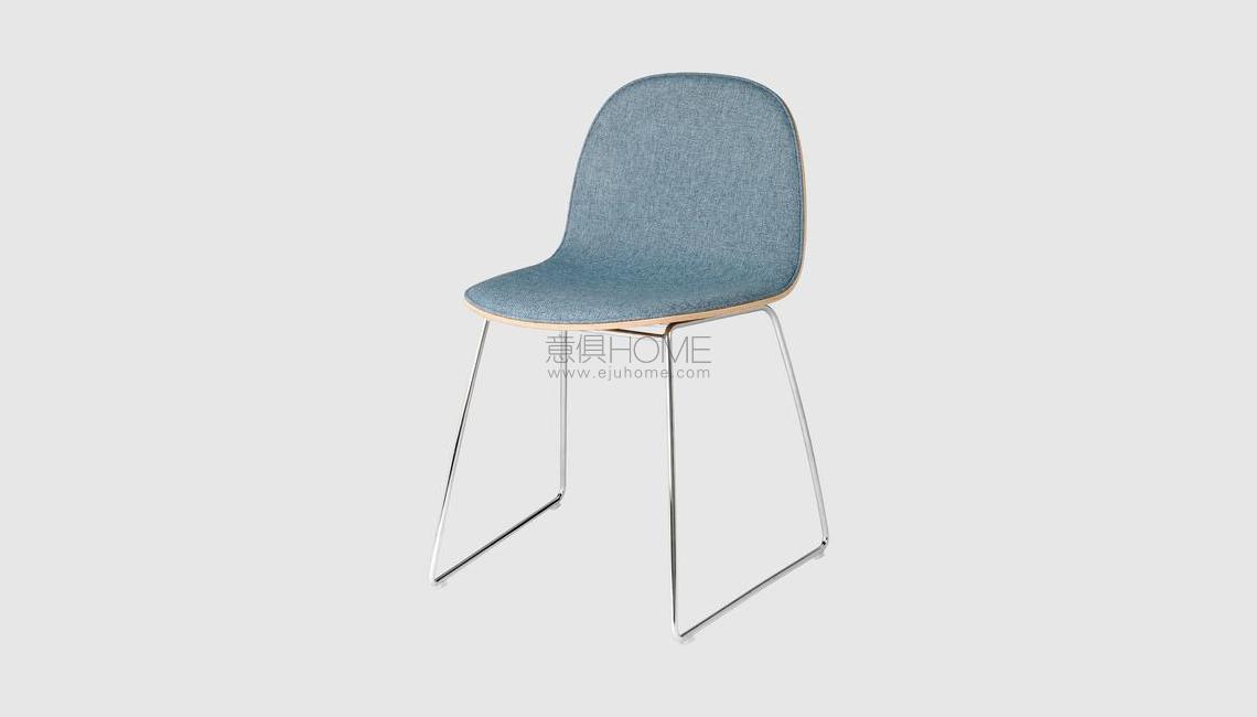 2D Dining Chair - Front Upholstered - Sledge base椅子