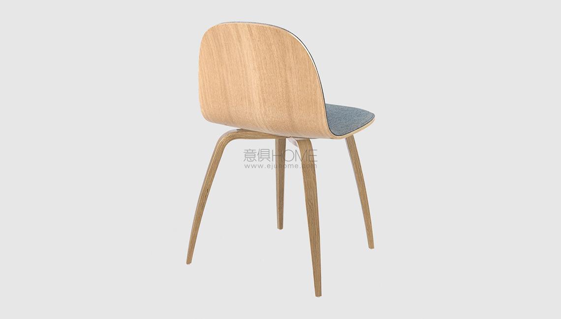 2D Dining Chair - Front Upholstered - Wood base椅子