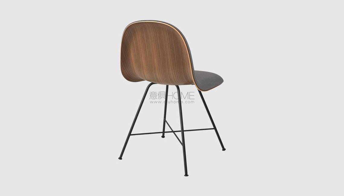 Gubi_Chair_3D_CenterBase_Black_FrontUpholstered_Wood_Walnut_GabrielFabric_Grey_Back_ced67317-514a-49c5-89cf-2e35a73c070c_grande