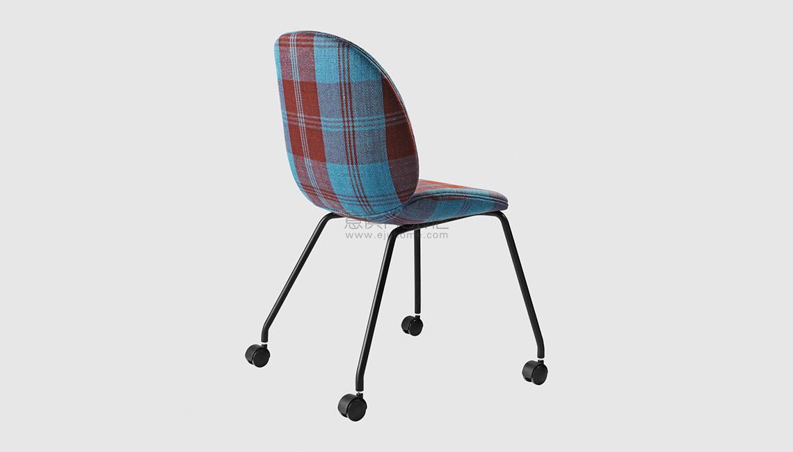 Beetle Dining Chair - Fully Upholstered - Castor base椅子