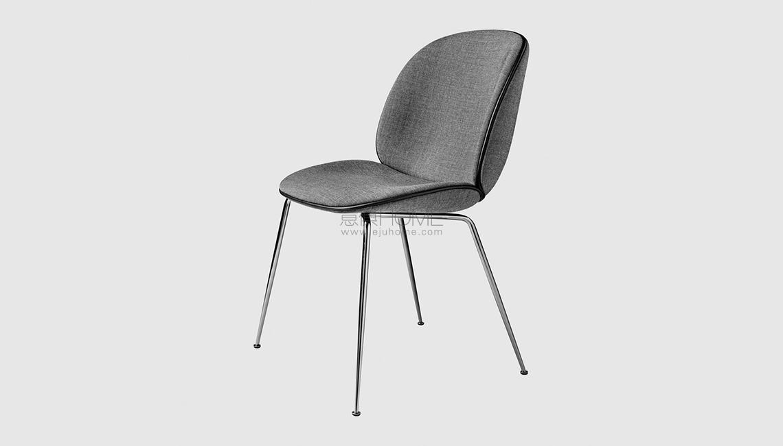 Beetle Dining Chair - Fully Upholstered - Conic base椅子