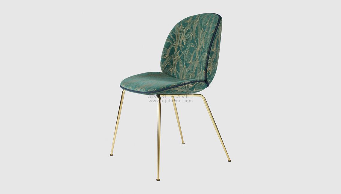 Beetle Dining Chair - Fully Upholstered - Conic base椅子