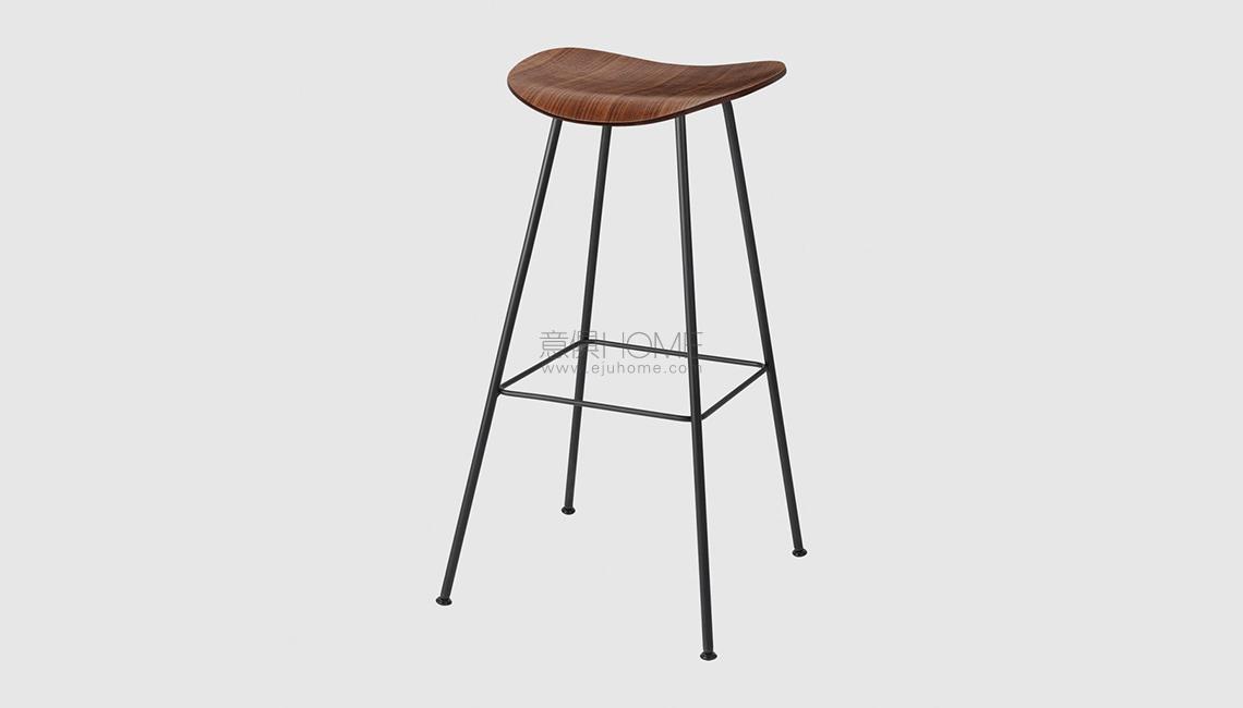 2D Bar Stool - Un-upholstered - 75 cm - Center base吧椅