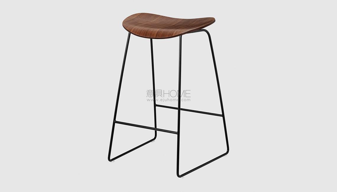 2D Counter Stool - Un-upholstered - 65 cm - Sledge base吧椅