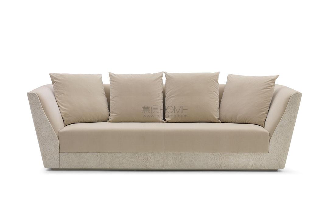 hh oasi crocodile 3 seater sofa front