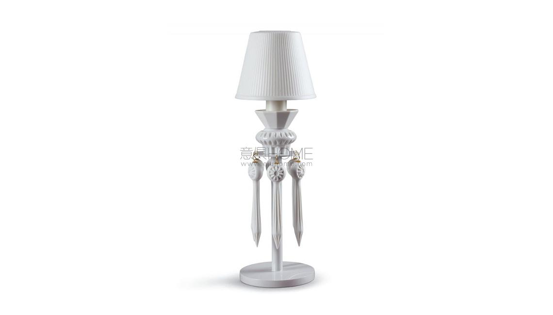 Belle de Nuit Lithophane Table Lamp. White台灯