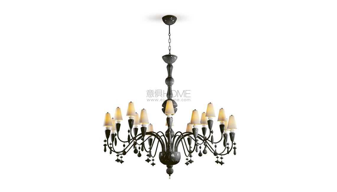 Ivy and Seed 16 Lights Chandelier. Medium Flat Model吊灯