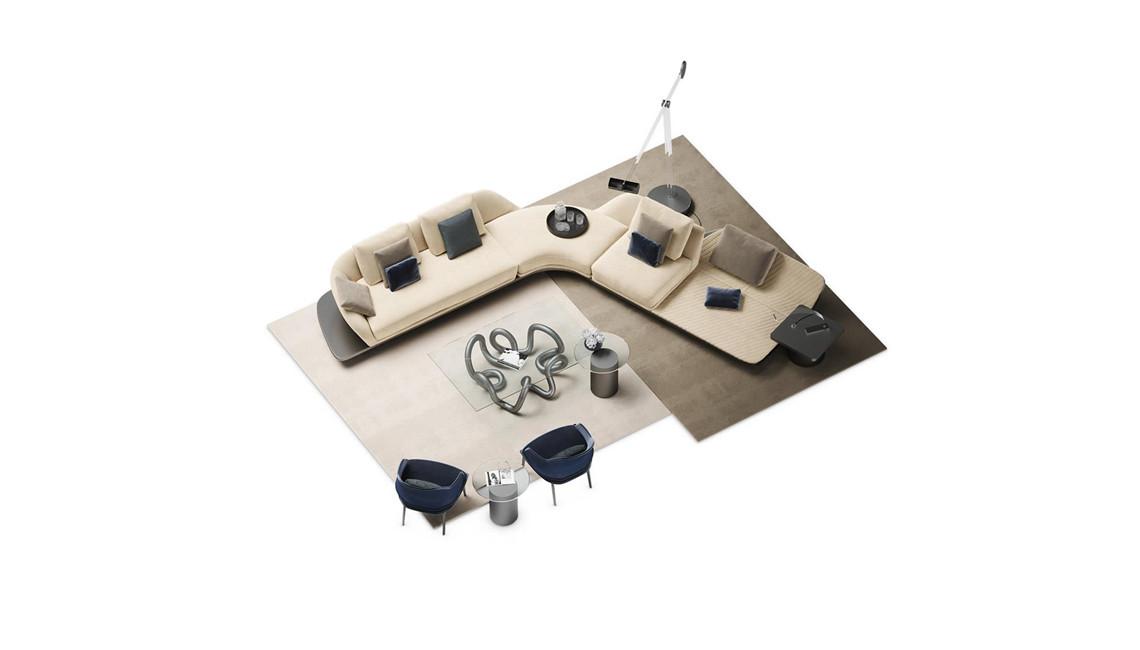 SEGNO SOFA CHAISE LONGUE组合沙发